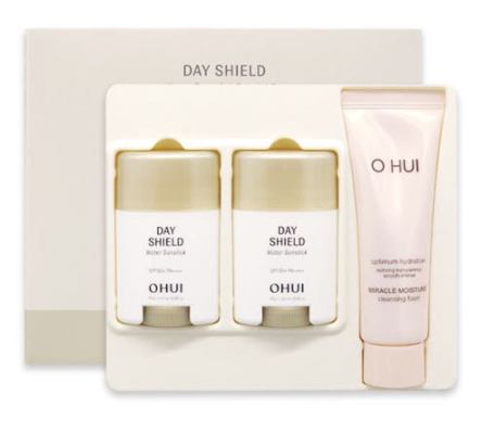 Ohui day shield water sunstick SPF50+/PA++++ duo set