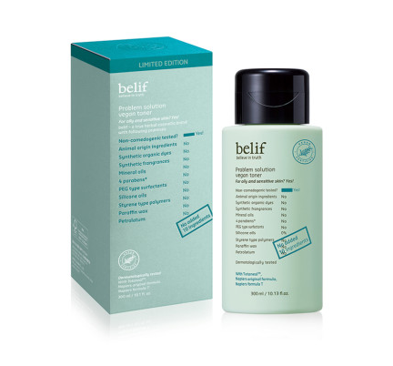 Belif problem solution vegan toner 300ml limited size